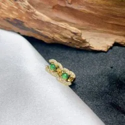 Khuyên tai ngọc Phỉ thúy Guatemala, bạc 925 - Ảnh 4