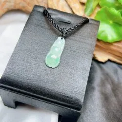 Mặt dây hạt đậu Ngọc cẩm thạch Miến Điện - Ảnh 4