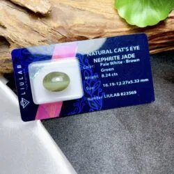 Ngọc bích mắt mèo Nga (Russian nephrite jade cat's eye) - Ảnh 3