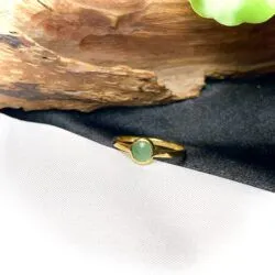 Nhẫn ngọc phỉ thúy Myanmar, vàng 18k - Hình ảnh 2