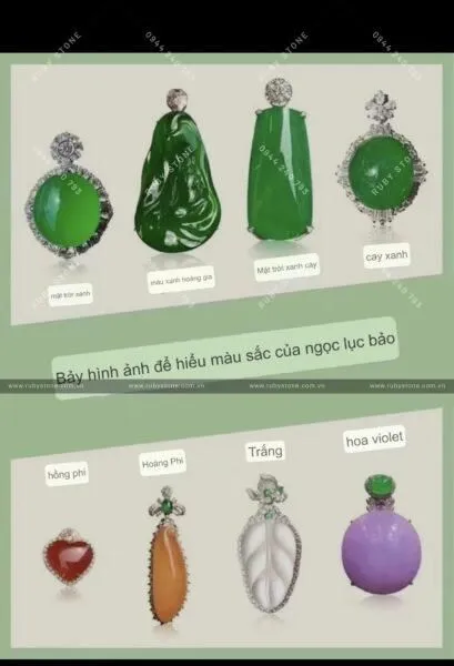 Sự hình thành và phân cấp màu sắc của Jadeite jade