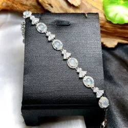 Lắc tay ngọc Phỉ thúy băng chủng Myanmar, vàng 18k - Hình ảnh 6