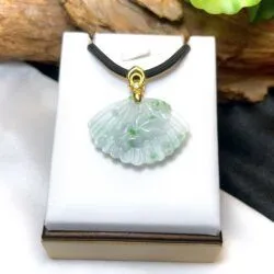 Mặt dây cá vàng ngọc Phỉ thúy Myanmar, vàng 18k - Ảnh 5