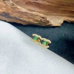 Khuyên tai ngọc Phỉ thúy Guatemala, bạc 925 - Ảnh 6