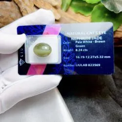 Ngọc bích mắt mèo Nga (Russian nephrite jade cat's eye) - Ảnh 2