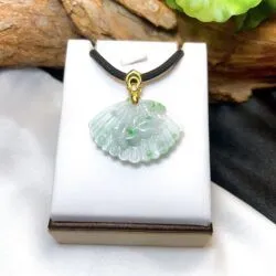 Mặt dây cá vàng ngọc Phỉ thúy Myanmar, vàng 18k - Ảnh 2