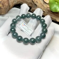 Vòng chuỗi ngọc Phỉ thúy lam ngọc 12 ly - Ảnh 10