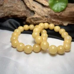 Vòng chuỗi ngọc Cẩm thạch hoàng phỉ 13 ly - Hình ảnh 5
