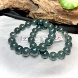 Vòng chuỗi ngọc Phỉ thúy lam ngọc 12 ly - Ảnh 2