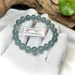 Vòng chuỗi ngọc Phỉ thúy lam ngọc 8.8 ly - Ảnh 7
