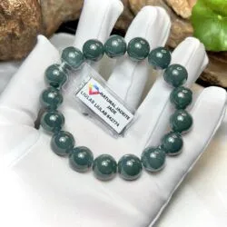Vòng chuỗi ngọc Phỉ thúy lam ngọc 12 ly - Ảnh 7
