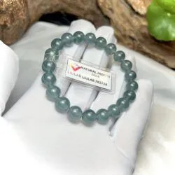 Vòng chuỗi ngọc Phỉ thúy lam ngọc 8.8 ly - Ảnh 3