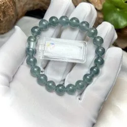 Vòng chuỗi ngọc Phỉ thúy lam ngọc 8.8 ly - Ảnh 6