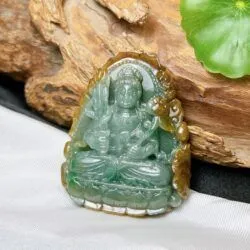 Hư không tạng ngọc Phỉ thúy 3 màu Myanmar - Ảnh 4