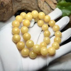Vòng chuỗi ngọc Cẩm thạch hoàng phỉ 13 ly - Hình ảnh 2