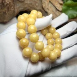 Vòng chuỗi ngọc Cẩm thạch hoàng phỉ 13 ly - Hình ảnh 3