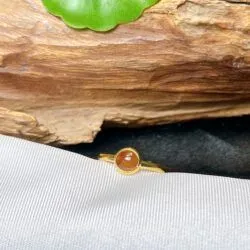 Nhẫn ngọc phỉ thúy Myanmar, vàng 18k