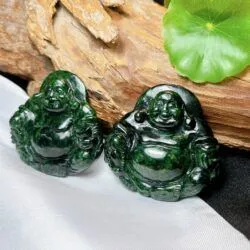 Phật Di Lặc ngọc Cẩm thạch sơn thuỷ Myanmar - Ảnh 4