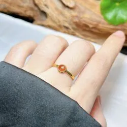 Nhẫn ngọc phỉ thúy Myanmar, vàng 18k