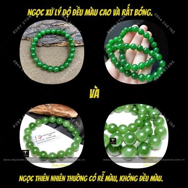 Cách nhận biết Ngọc bích đã qua xử lý
