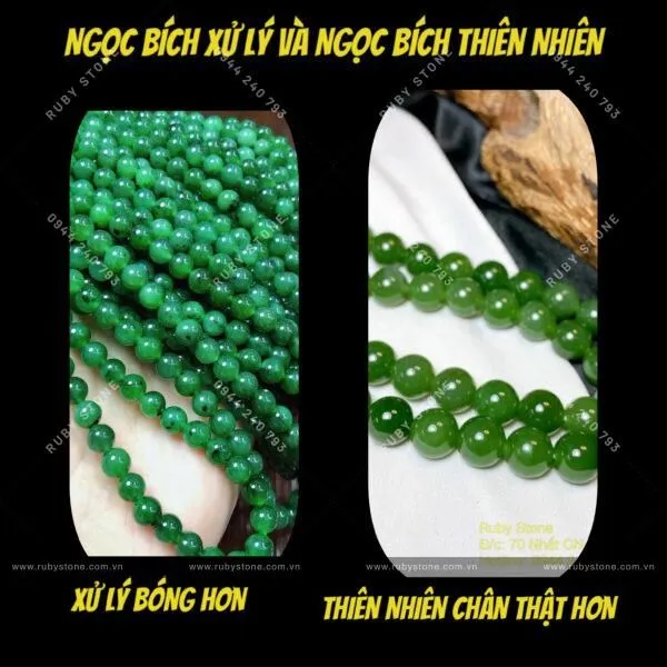 Cách nhận biết Ngọc bích đã qua xử lý