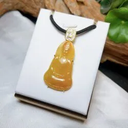 Phật quán thế âm bồ tát ngọc Phỉ thúy hoàng phỉ Myanmar - Hình ảnh 4