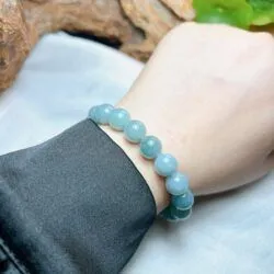 Vòng chuỗi Lam ngọc 10 ly - Hình ảnh 5