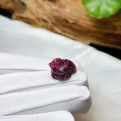 Thiềm thừ (cóc 3 chân) đá quý Ruby Nam Phi