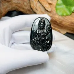 Phổ hiền bồ tát ngọc Phỉ thúy mực dục - Hình ảnh 8