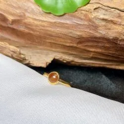 Nhẫn ngọc phỉ thúy Myanmar, vàng 18k