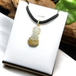 Phật quán thế âm bồ tát ngọc Cẩm thạch huyết Myanmar - Ảnh 2