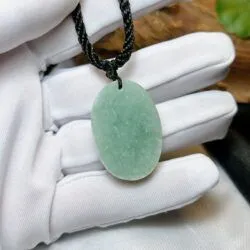 Mặt dây Đức mẹ Maria ngọc cẩm thạch Myanmar (2 dáng khác nhau) - Hình ảnh 6