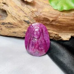 Mặt dây Đức mẹ Maria đá Ruby Nam Phi