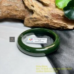 Vòng bản liền ngọc bích Canada màu đậm - Hình ảnh 5