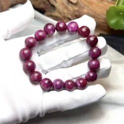 Vòng chuỗi đá Ruby Nam Phi sao thiên nhiên 11.5 ly Vòng chuỗi đá Ruby Nam Phi sao thiên nhiên 11.5 ly