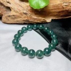 Vòng chuỗi Phỉ thuý lam ngọc 12 ly - Hình ảnh 3