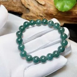 Vòng chuỗi ngọc Cẩm thạch lam ngọc 9.8 ly - Ảnh 4