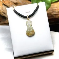 Phật quán thế âm bồ tát ngọc Cẩm thạch huyết Myanmar - Ảnh 3