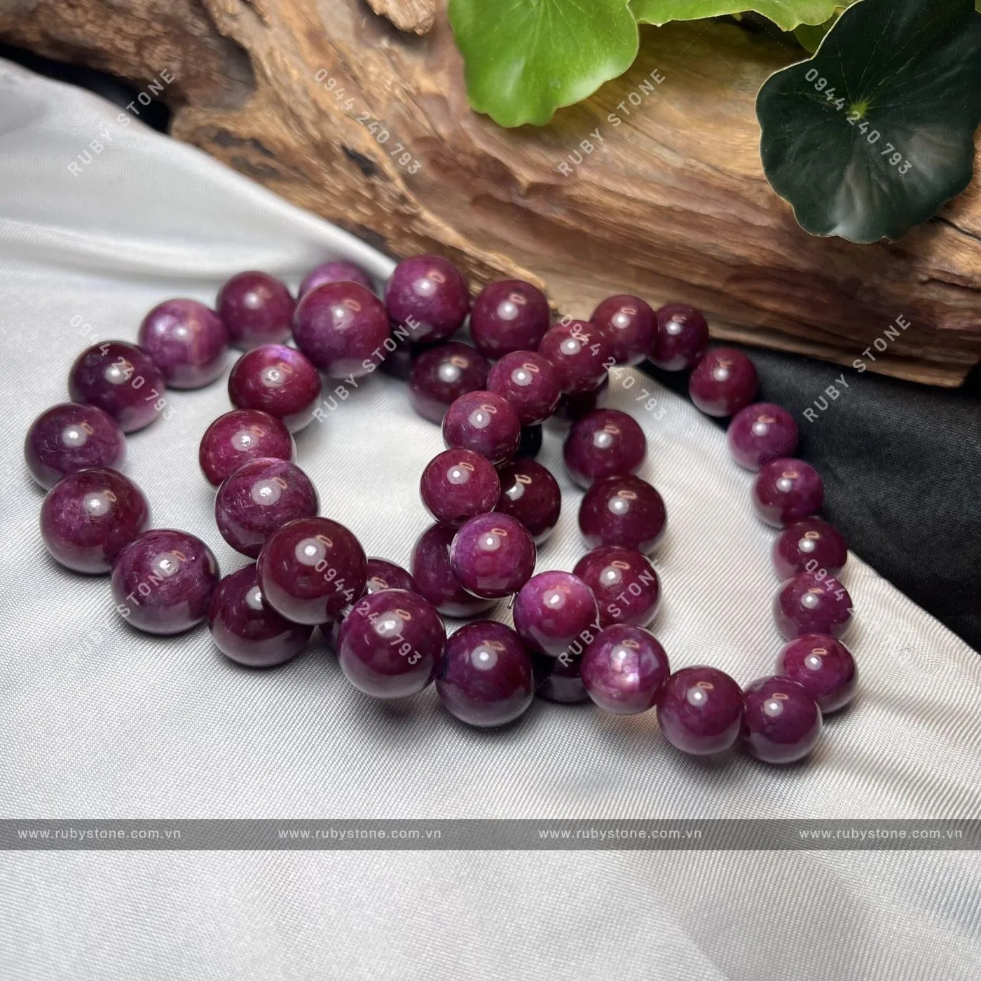 Vòng chuỗi đá Ruby Nam Phi sao thiên nhiên 11.5 ly Vòng chuỗi đá Ruby Nam Phi sao thiên nhiên 11.5 ly - Ảnh 2