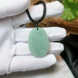 Mặt dây Đức mẹ Maria ngọc cẩm thạch Myanmar - Hình ảnh 6