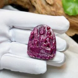 Hư không tạng bồ tát đá Ruby Nam Phi, KT 40mm - Ảnh 3
