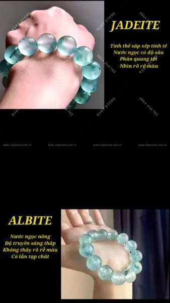 Tổng quan về Albite - Ngọc bọt nước và cách phân biệt Albite và Jadeite