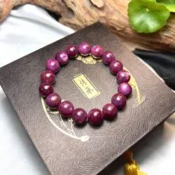 Vòng chuỗi đá Ruby Nam Phi sao thiên nhiên 11.5 ly Vòng chuỗi đá Ruby Nam Phi sao thiên nhiên 11.5 ly