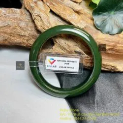 Vòng bản liền ngọc bích Canada màu đậm