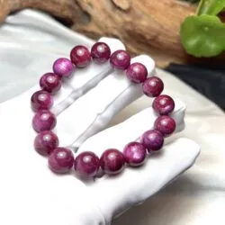 Vòng chuỗi đá Ruby Nam Phi sao thiên nhiên 11.5 ly Vòng chuỗi đá Ruby Nam Phi sao thiên nhiên 11.5 ly