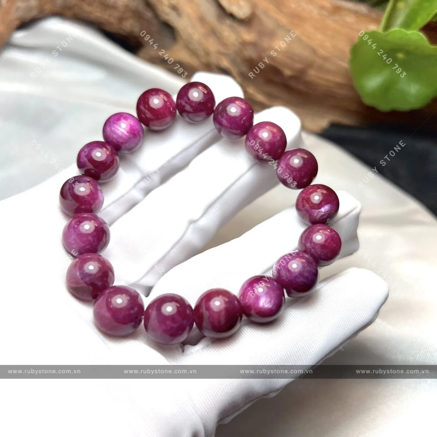 Vòng chuỗi đá Ruby Nam Phi sao thiên nhiên 11.5 ly Vòng chuỗi đá Ruby Nam Phi sao thiên nhiên 11.5 ly - Ảnh 3