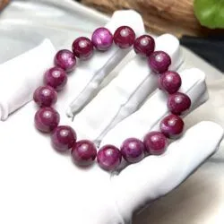 Vòng chuỗi đá Ruby Nam Phi sao thiên nhiên 11.5 ly