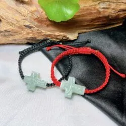 Vòng đeo tay Thánh giá chúa Jesus ngọc Cẩm thạch Myanmar - Hình ảnh 4