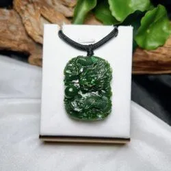 Mặt dây Rồng ngọc bích Canada, chạm tay tinh xảo - Hình ảnh 5