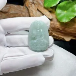 A Di Đà phật ngọc Cẩm thạch Myanmar, chạm tay tinh xảo - Ảnh 7
